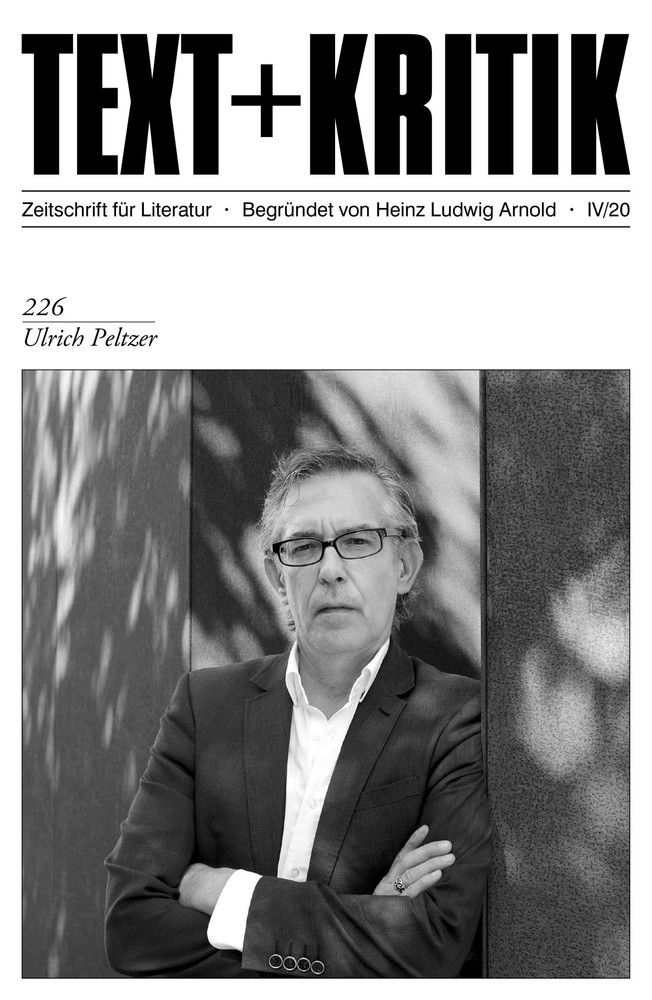 TEXT + KRITIK 226 - Ulrich Peltzer main product photo