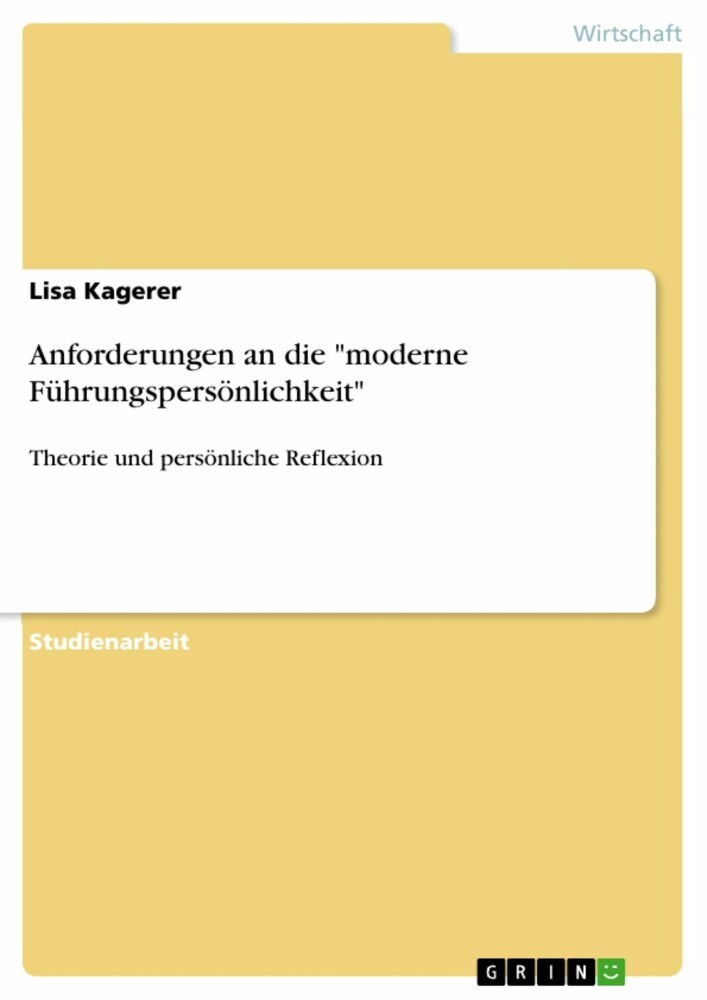 Anforderungen an die 'moderne Führungspersönlichkeit' main product photo
