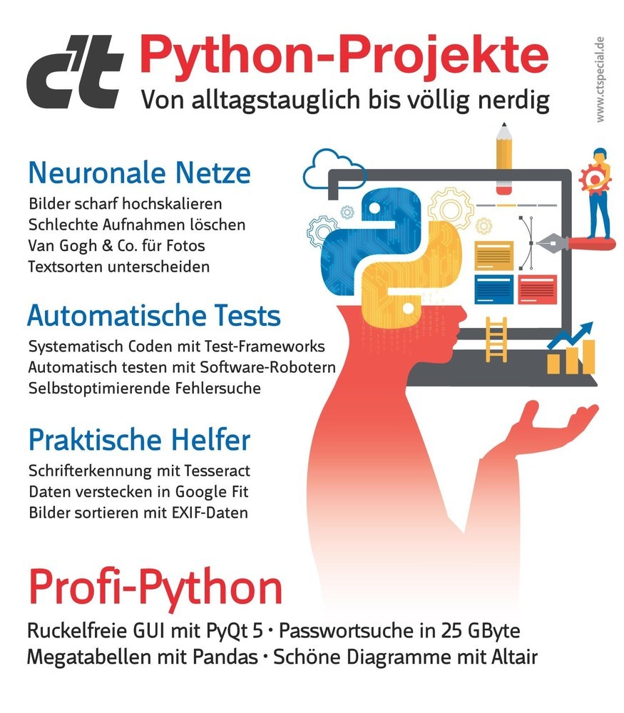 c't Python-Projekte main product photo
