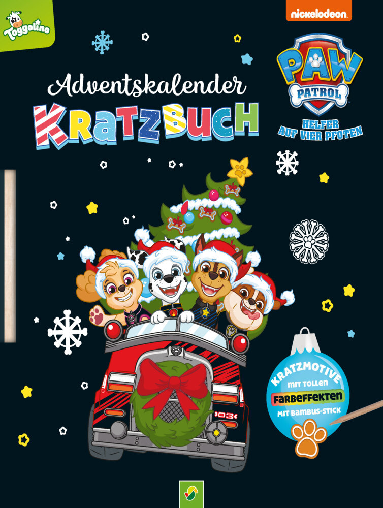 PAW Patrol Adventskalender Kratzbuch main product photo