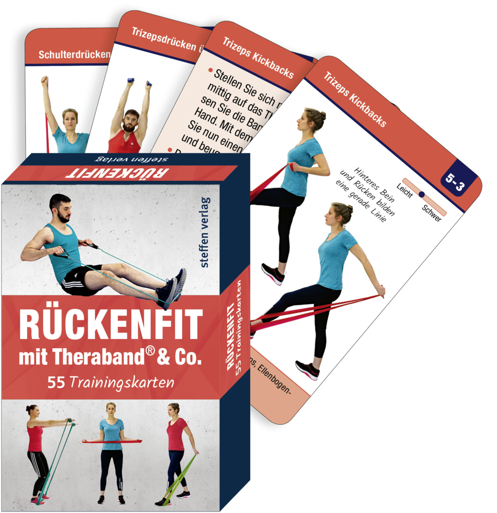 Trainingskarten Rückenfit mit Theraband® & Co. main product photo