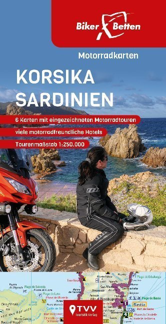Motorradkarten Set Korsika Sardinien main product photo