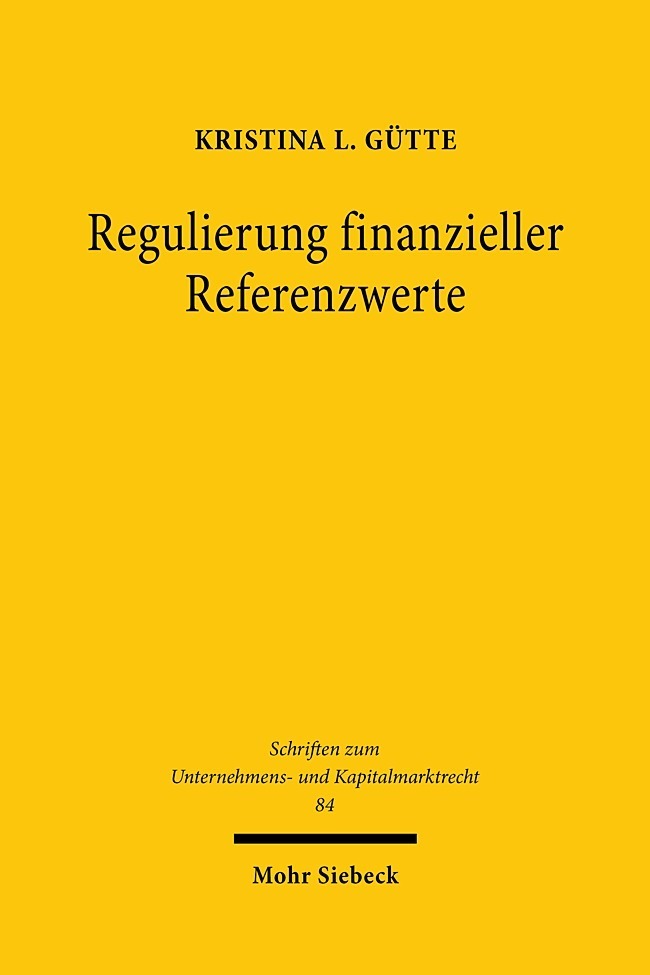 Regulierung finanzieller Referenzwerte main product photo