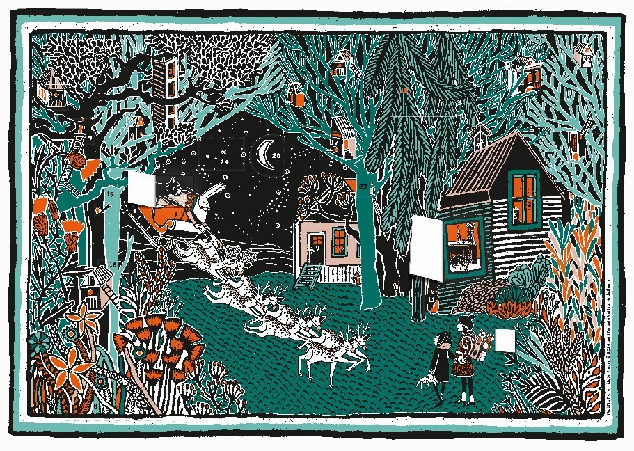 Winternacht im Wald Adventskalender main product photo
