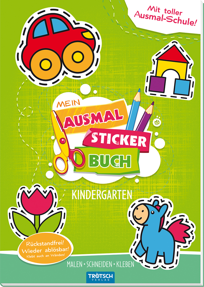 Mein Ausmal Sticker Buch Kindergarten main product photo