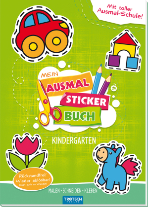 Mein Ausmal Sticker Buch Kindergarten
