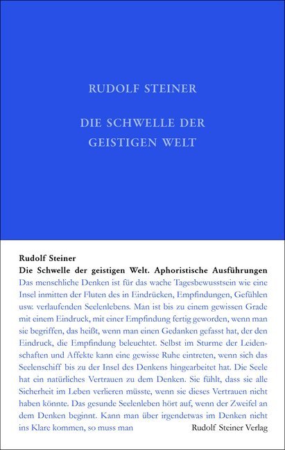 Die Schwelle der geistigen Welt main product photo