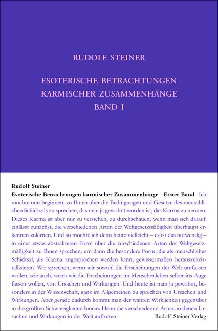Esoterische Betrachtungen karmischer Zusammenhänge. Bd.1 main product photo