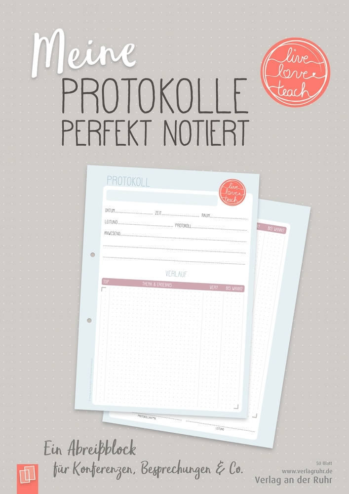 Meine Protokolle perfekt notiert main product photo