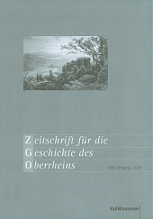 Zeitschrift für die Geschichte des Oberrheins. Jahrgang.168