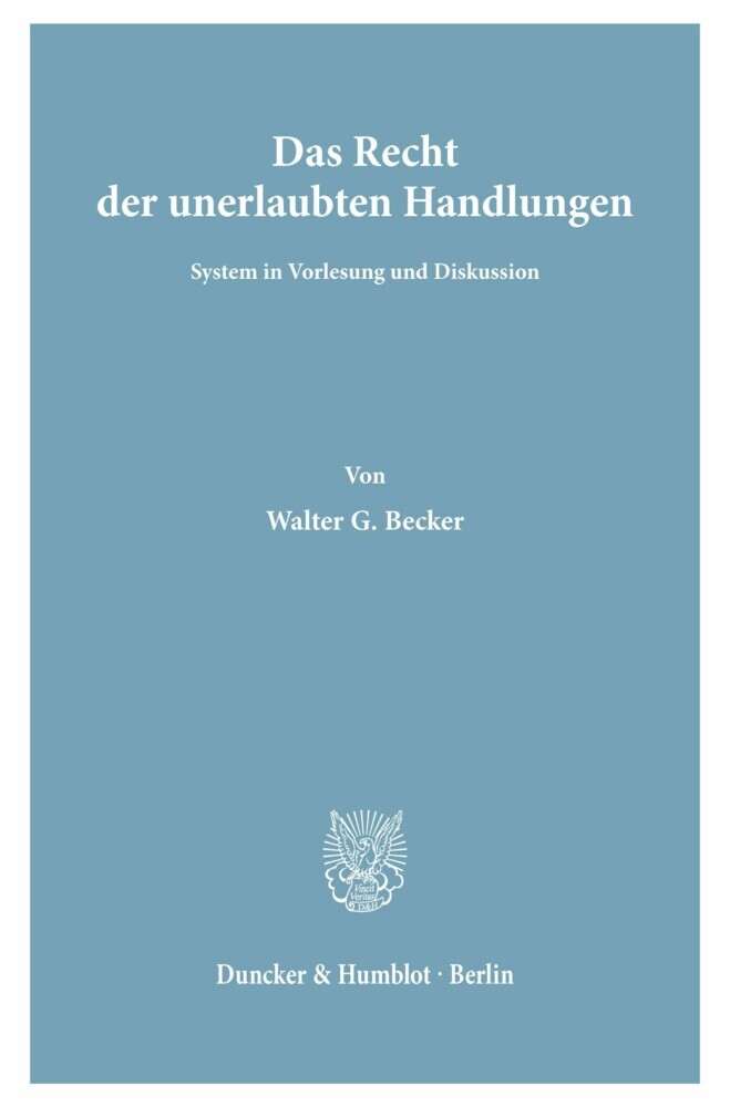 Das Recht der unerlaubten Handlungen. main product photo