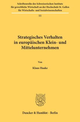 Strategisches Verhalten in europäischen Klein- und Mittelunternehmen.