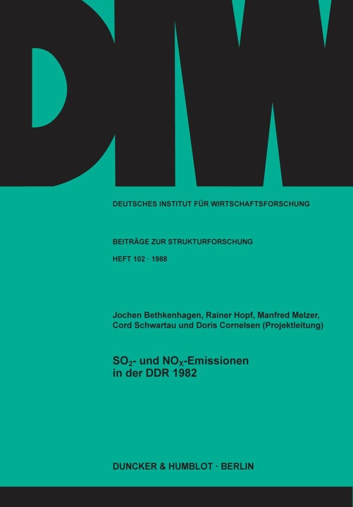 SO2- und NOx-Emissionen in der DDR 1982. main product photo