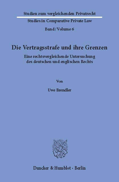 Die Vertragsstrafe und ihre Grenzen. main product photo