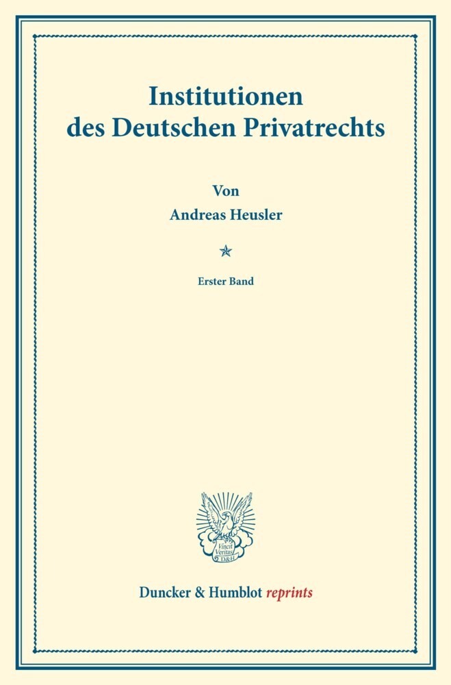 Institutionen des Deutschen Privatrechts. main product photo