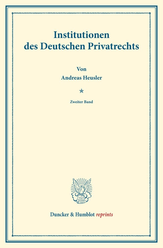 Institutionen des Deutschen Privatrechts. main product photo