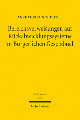Bereichsverweisungen auf Rückabwicklungssysteme im Bürgerlichen Gesetzbuch