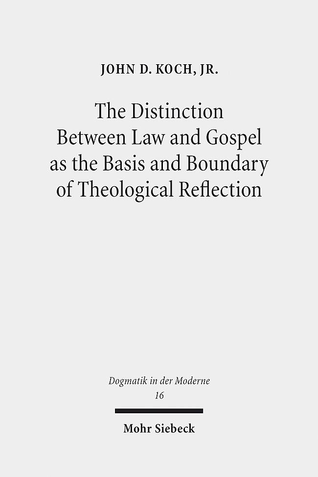 The Distinction Between Law and Gospel as the Basis and Boundary of Theological Reflection main product photo