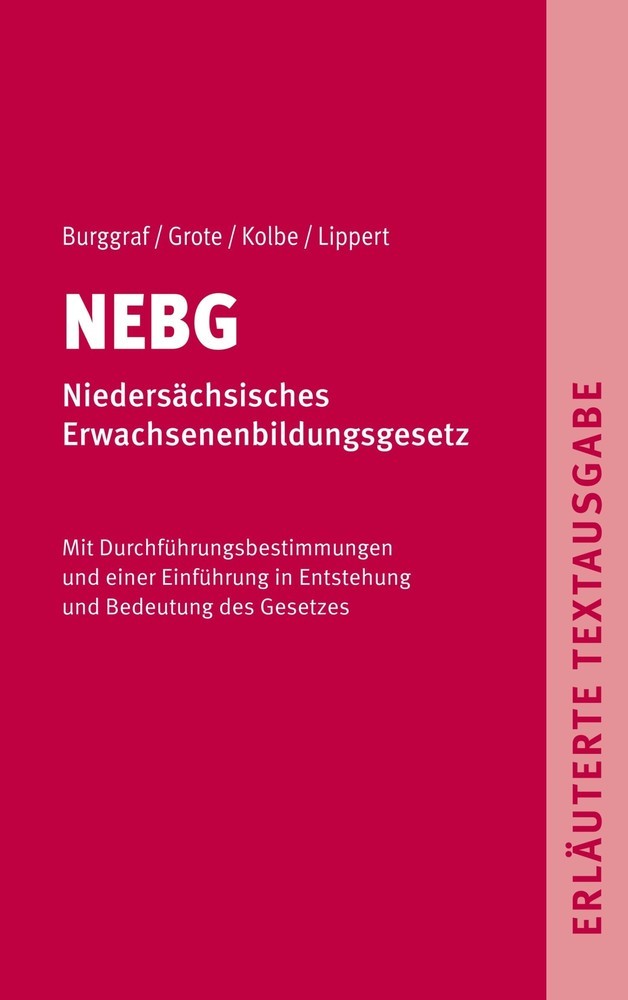 NEBG - Niedersächsisches Erwachsenenbildungsgesetz main product photo