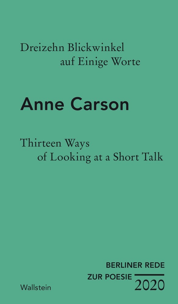 Dreizehn Blickwinkel auf Einige Worte / Thirteen Ways of Looking at a Short Talk main product photo