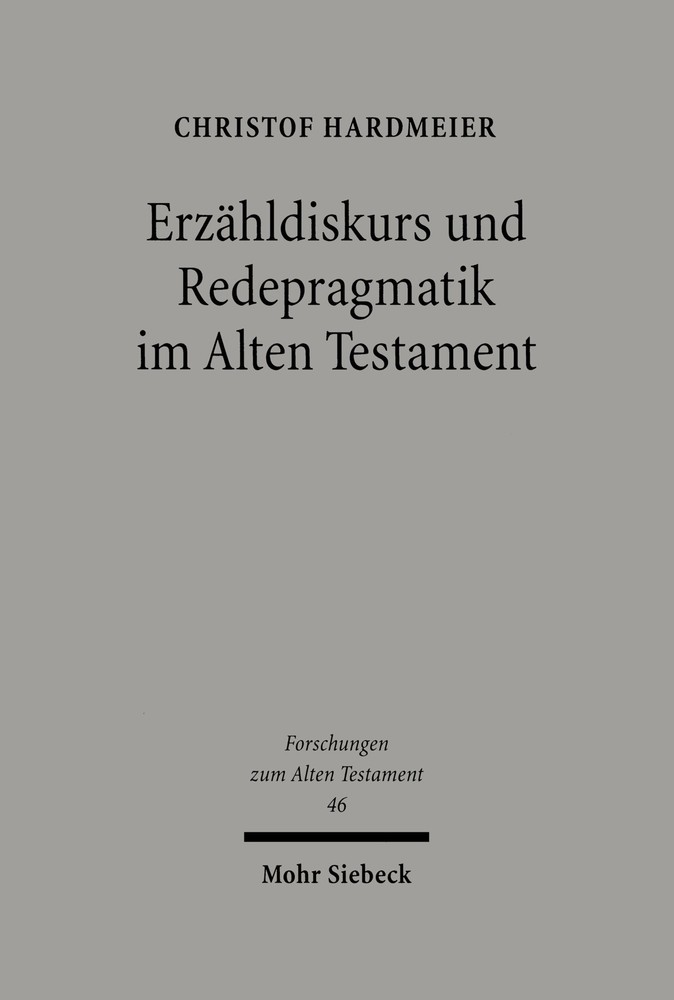 Erzähldiskurs und Redepragmatik im Alten Testament main product photo