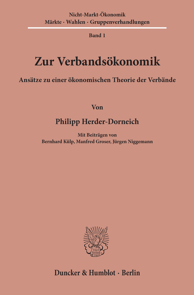 Zur Verbandsökonomik. main product photo