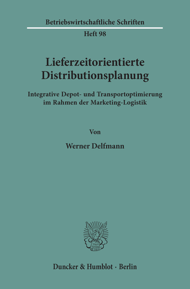 Lieferzeitorientierte Distributionsplanung. main product photo