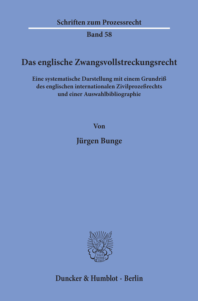 Das englische Zwangsvollstreckungsrecht. main product photo