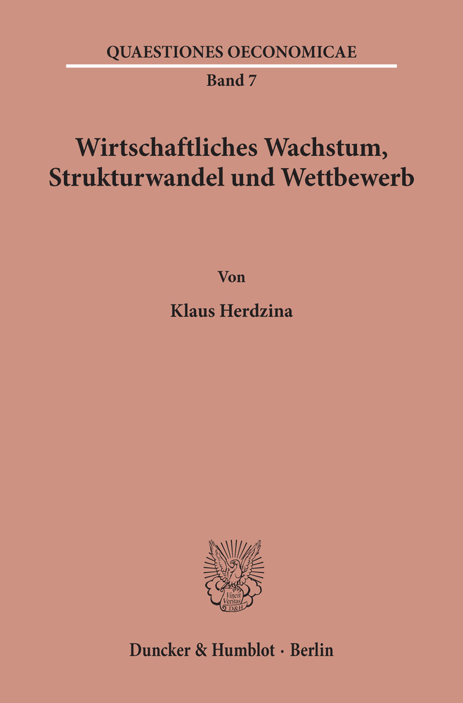 Wirtschaftliches Wachstum, Strukturwandel und Wettbewerb. main product photo