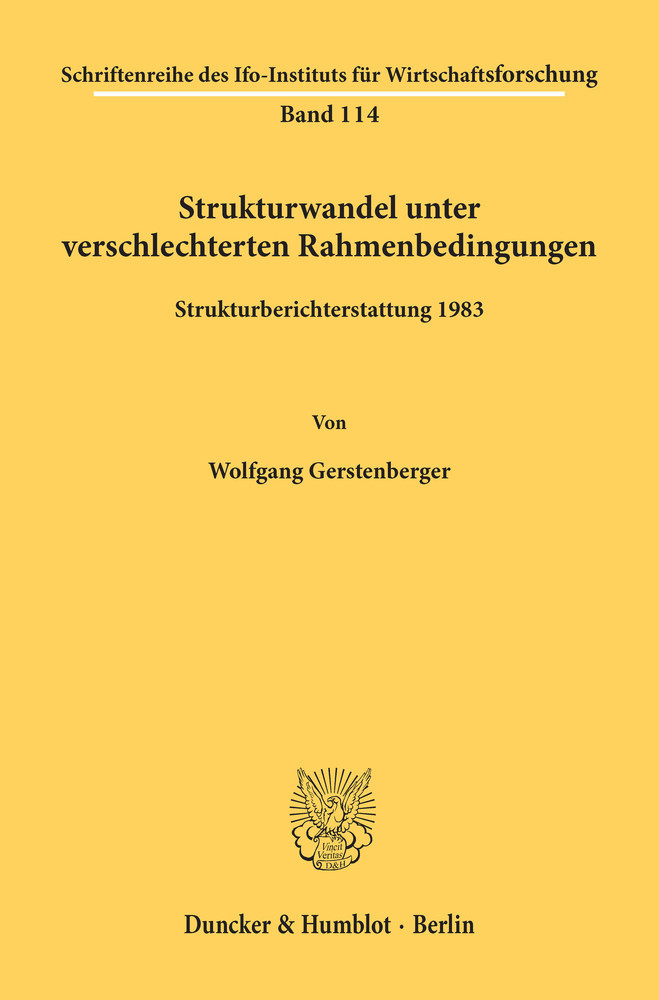 Strukturwandel unter verschlechterten Rahmenbedingungen. main product photo