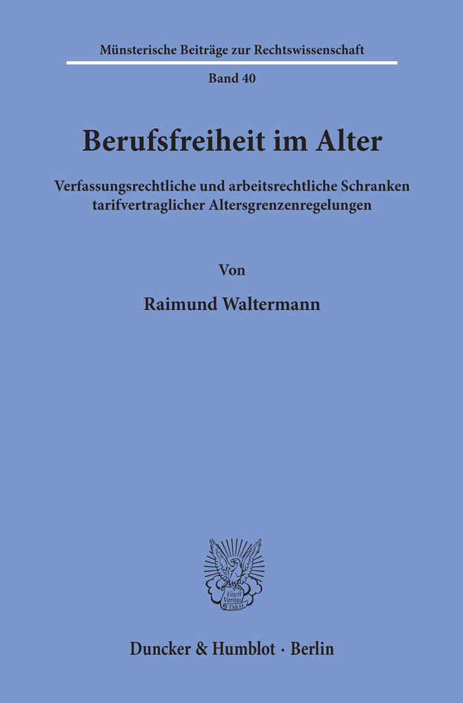 Berufsfreiheit im Alter. main product photo