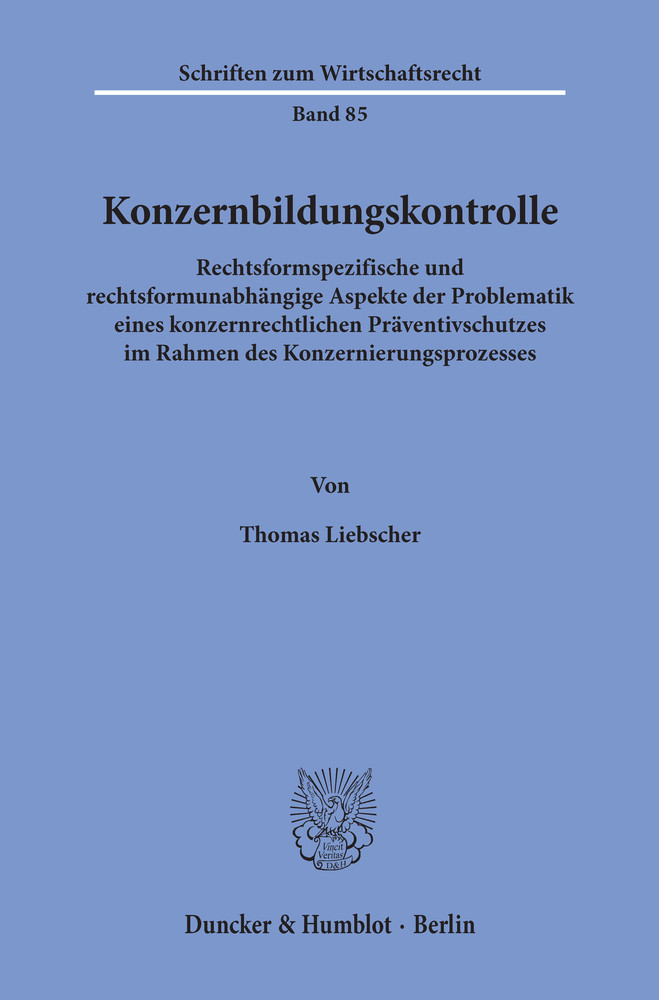Konzernbildungskontrolle. main product photo