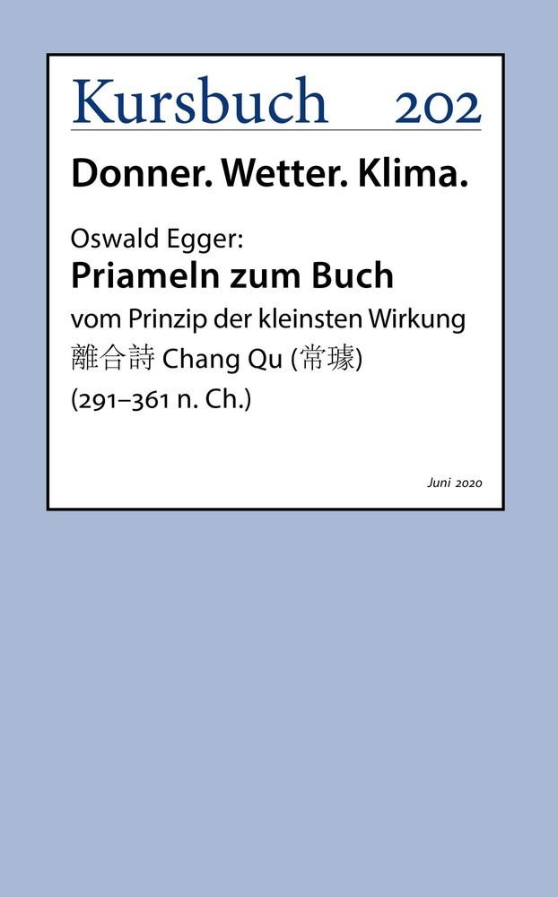 Priameln zum Buch vom Prinzip der kleinsten Wirkung main product photo