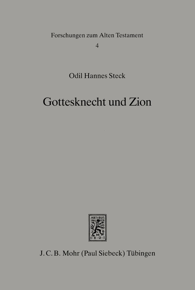 Gottesknecht und Zion main product photo