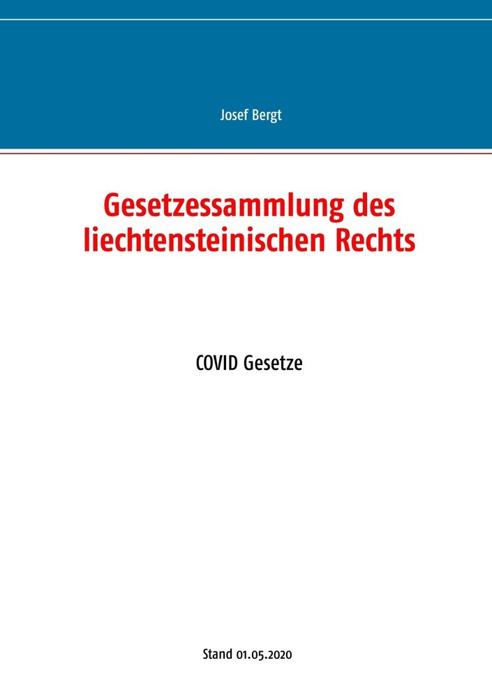 Gesetzessammlung des liechtensteinischen Rechts main product photo