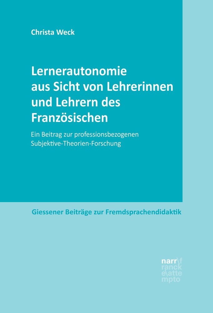 Lernerautonomie aus Sicht von Lehrerinnen und Lehrern des Französischen main product photo