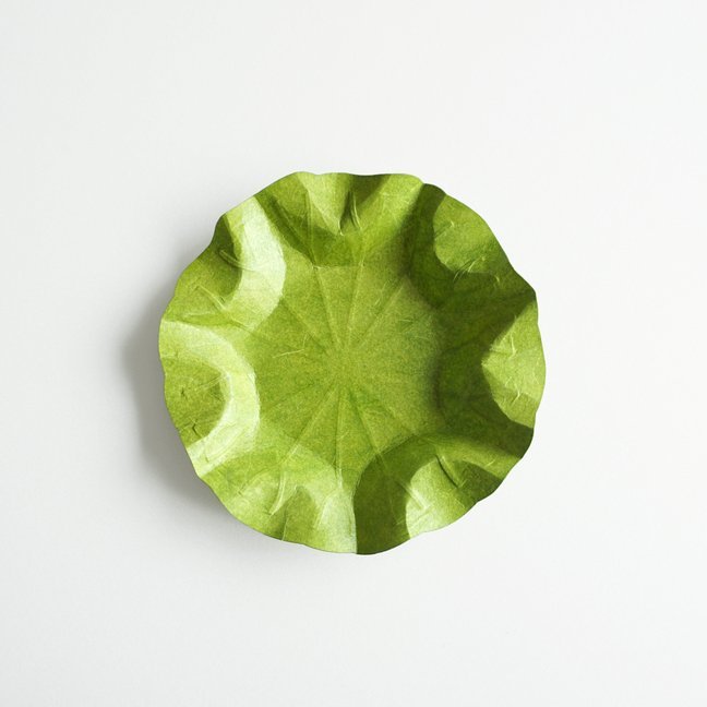 Flexible Hanji-Papierschale Lotusblatt (M) Grün main product photo