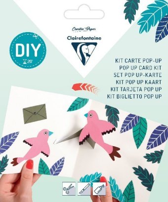 Set POP-UP, Doppelkarte 135 x 135 mm + Umschlag 140 x 140 mm - Glückwünsche
