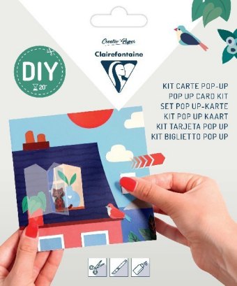 Set POP-UP, Doppelkarte 135 x 135 mm + Umschlag 140 x 140 mm - Ferienhaus