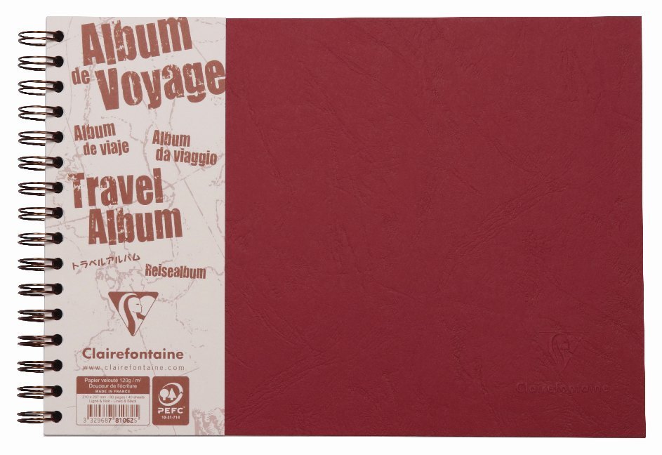 Reisealbum Age Bag A4 quer liniert und blanko 40 Blatt, Rot main product photo
