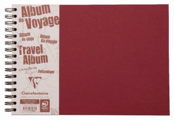 Reisealbum Age Bag A4 quer liniert und blanko 40 Blatt, Rot