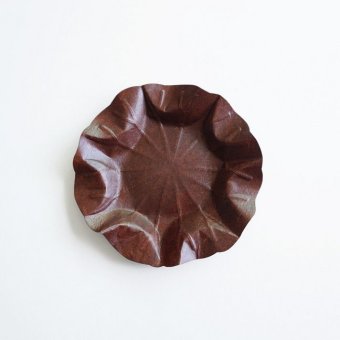 Flexible Hanji-Papierschale Lotusblatt (S) Braun