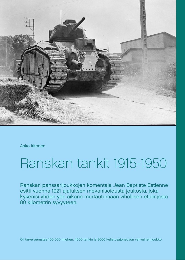 Ranskan tankit 1915-1950 main product photo