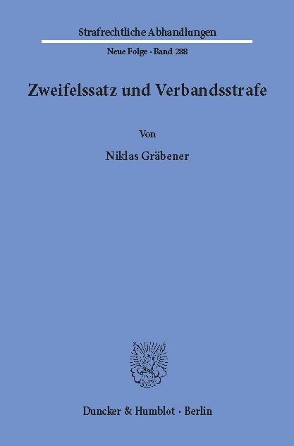 Zweifelssatz und Verbandsstrafe. main product photo