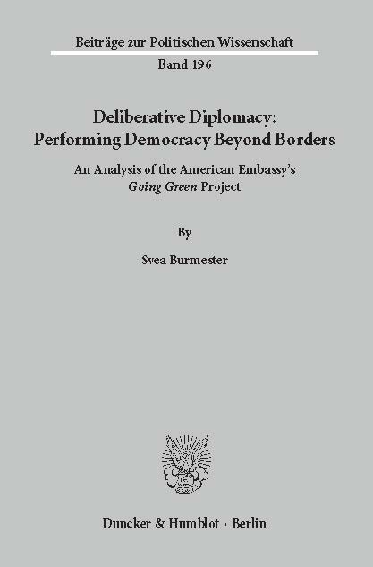 Deliberative Diplomacy: Performing Democracy Beyond Borders. main product photo