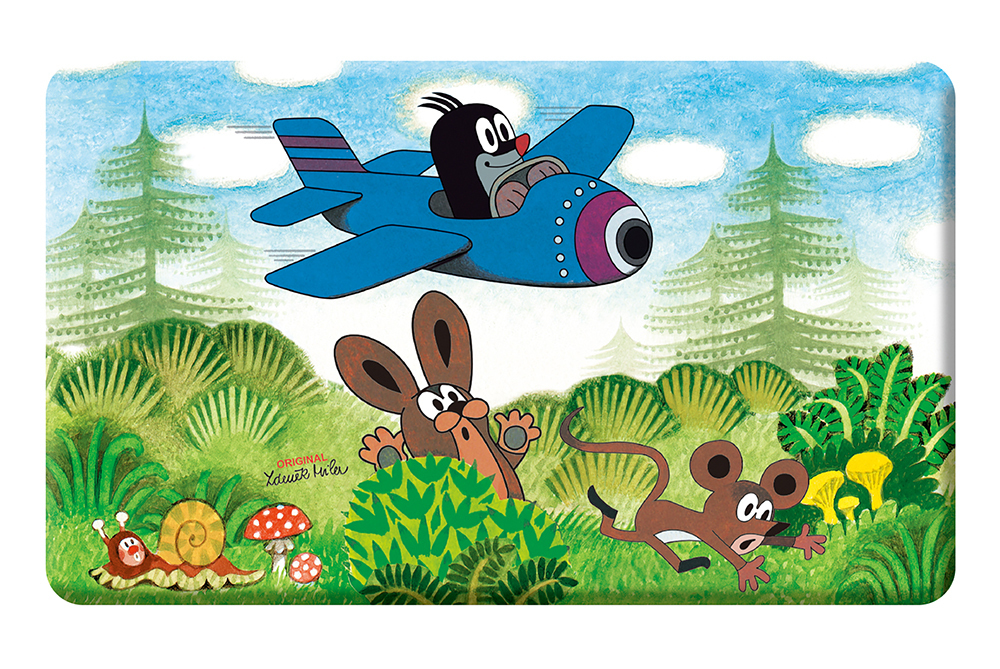 Trötsch Der kleine Maulwurf Frühstücksbrettchen Flugzeug main product photo