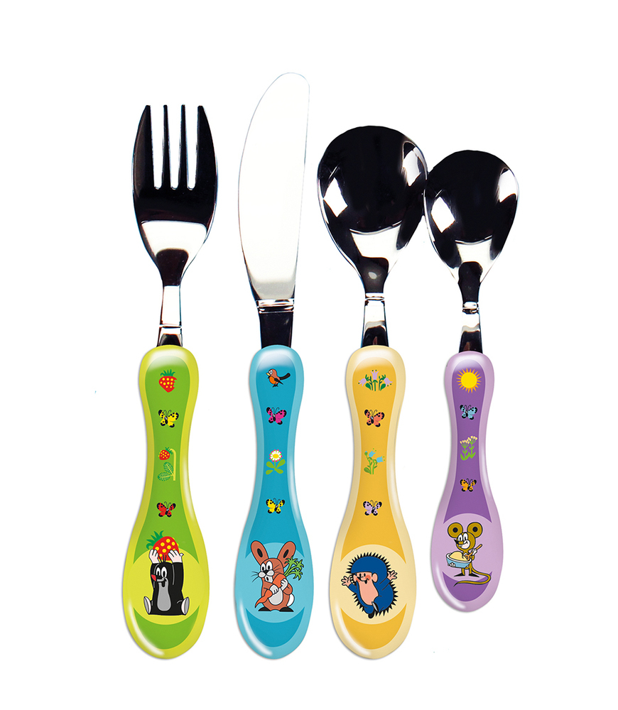 Trötsch Der kleine Maulwurf Besteckset Maulwurf Schmetterling main product photo