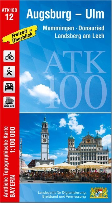 Amtliche Topographische Karte Bayern Augsburg - Ulm main product photo