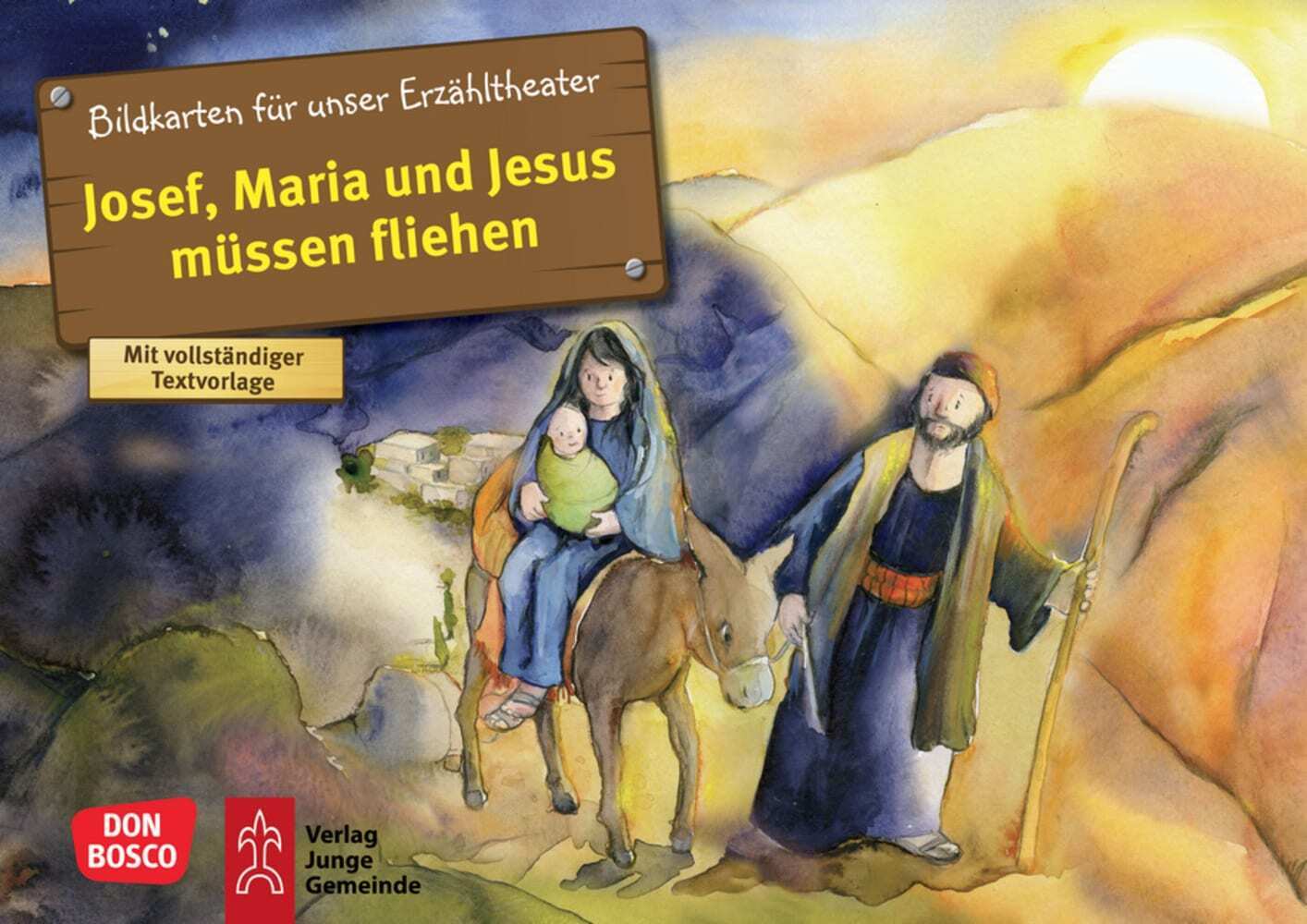 Josef, Maria und Jesus müssen fliehen. Kamishibai Bildkartenset main product photo
