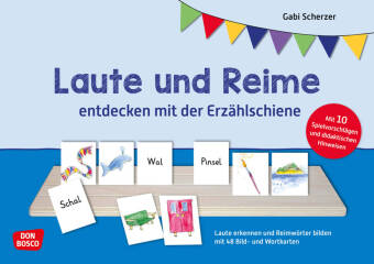 Laute und Reime entdecken mit der Erzählschiene. Erzählschienen-Figurenset, m. 1 Beilage